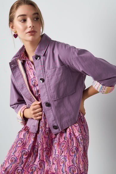 Cropped jacket - groen h5 Afbeelding7